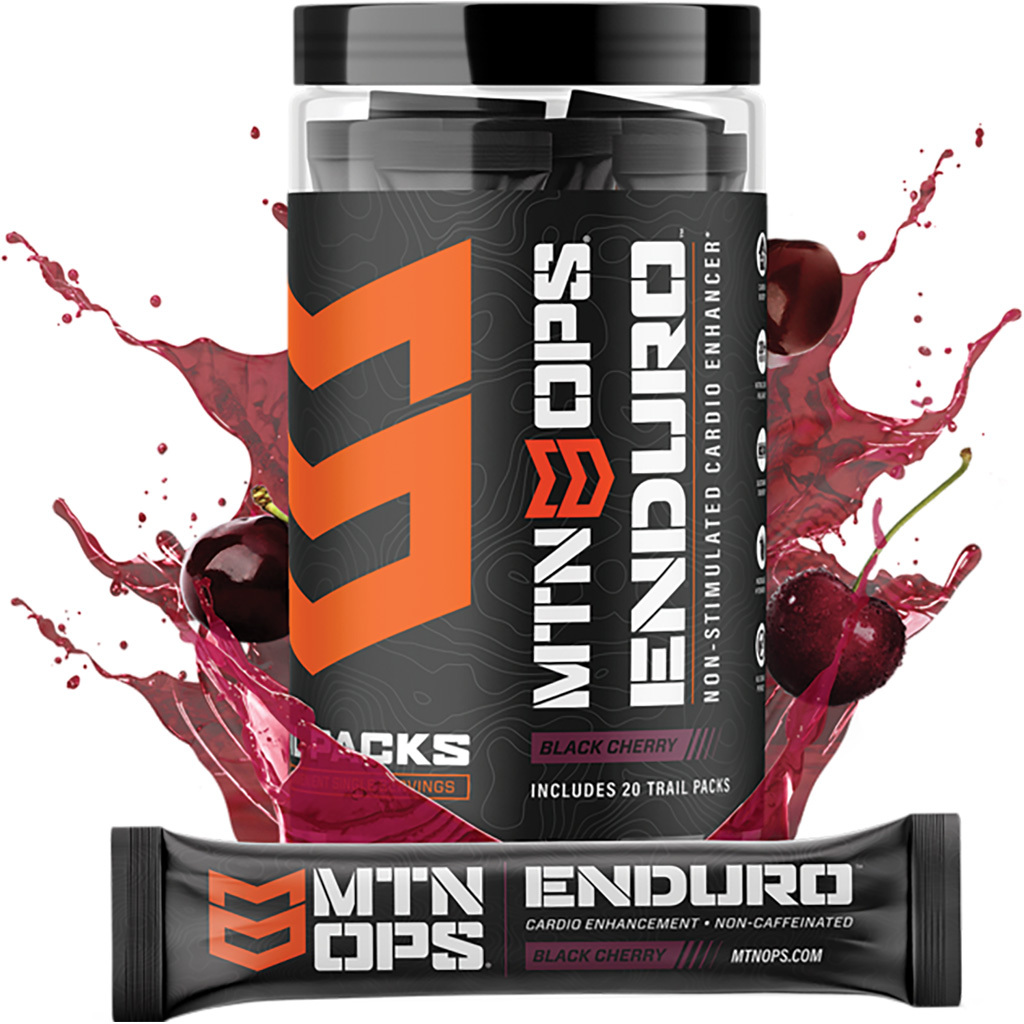 1404107.jpg MTN OPS Enduro Cardio Enhancement Black Cherry Trail Packs 20 ct. - Image 1