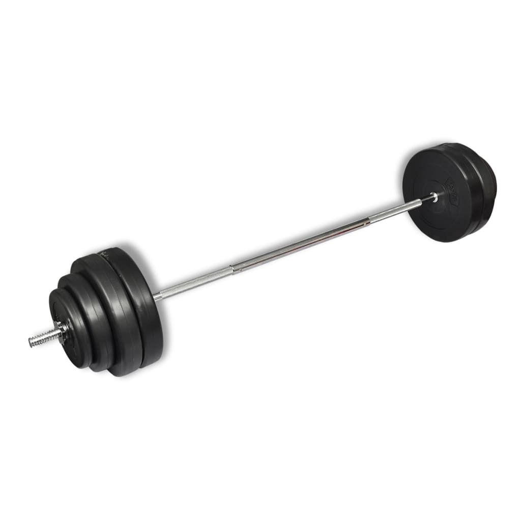 90372.jpg Barbell with Plates Set 132.3 lb - Image 1