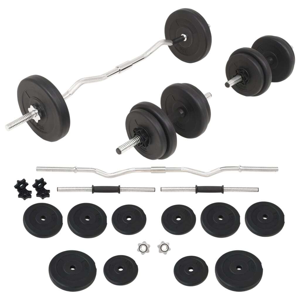 91400.jpg Barbell and Dumbbell Set 66.1 lb - Image 1