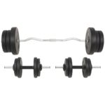 Barbell and Dumbbell Set 132.3 lb - Image 2