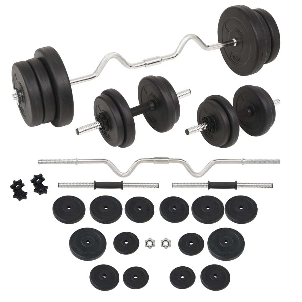 91403.jpg Barbell and Dumbbell Set 132.3 lb - Image 1