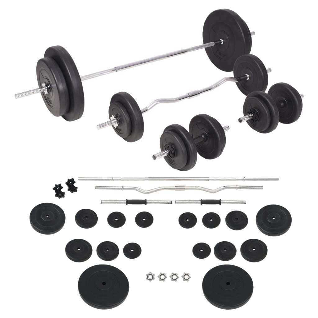 91404.jpg Barbell and Dumbbell Set 198.4 lb - Image 1
