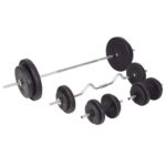 Barbell and Dumbbell Set 198.4 lb - Image 2