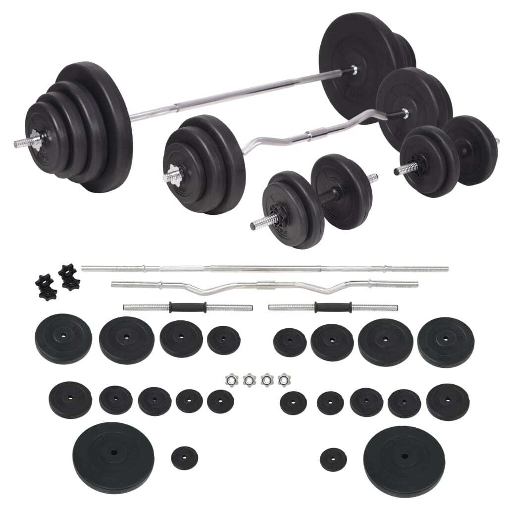 91406.jpg Barbell and Dumbbell Set 264.6 lb - Image 1