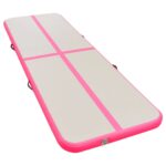 Inflatable Gymnastics Mat with Pump 157.4"x39.3"x3.9" PVC Pink - Image 3