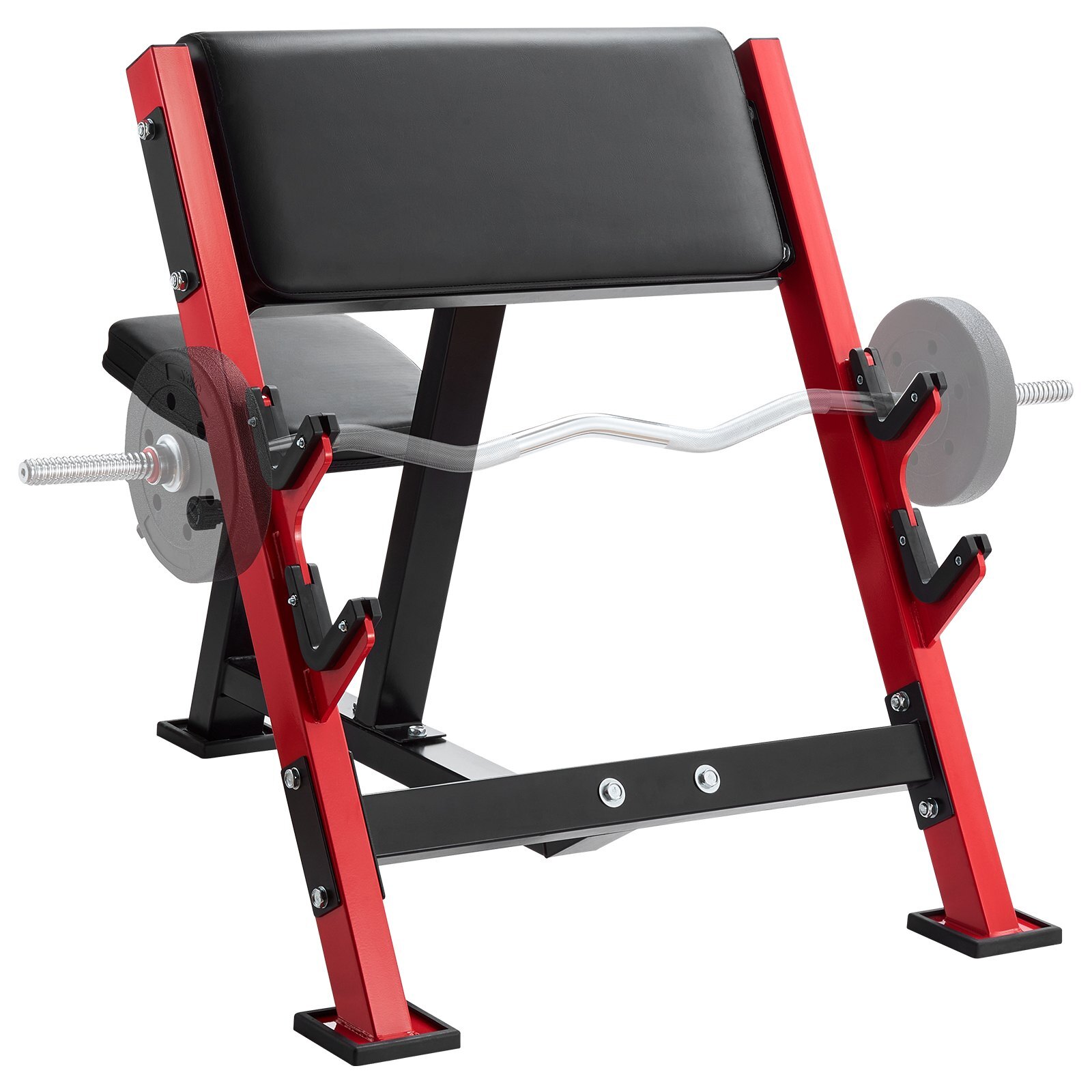 AXMSYKDJGDBKCAT1TV0.jpg Preacher Curl Bench, Strength Training Benches, Max load 660 LBS Home Gym Fitness Equipment, Seated Arm Isolated Barbell Dumbbell Bicep Station, Adjustable Weight Bench with Bar Holders - Image 1