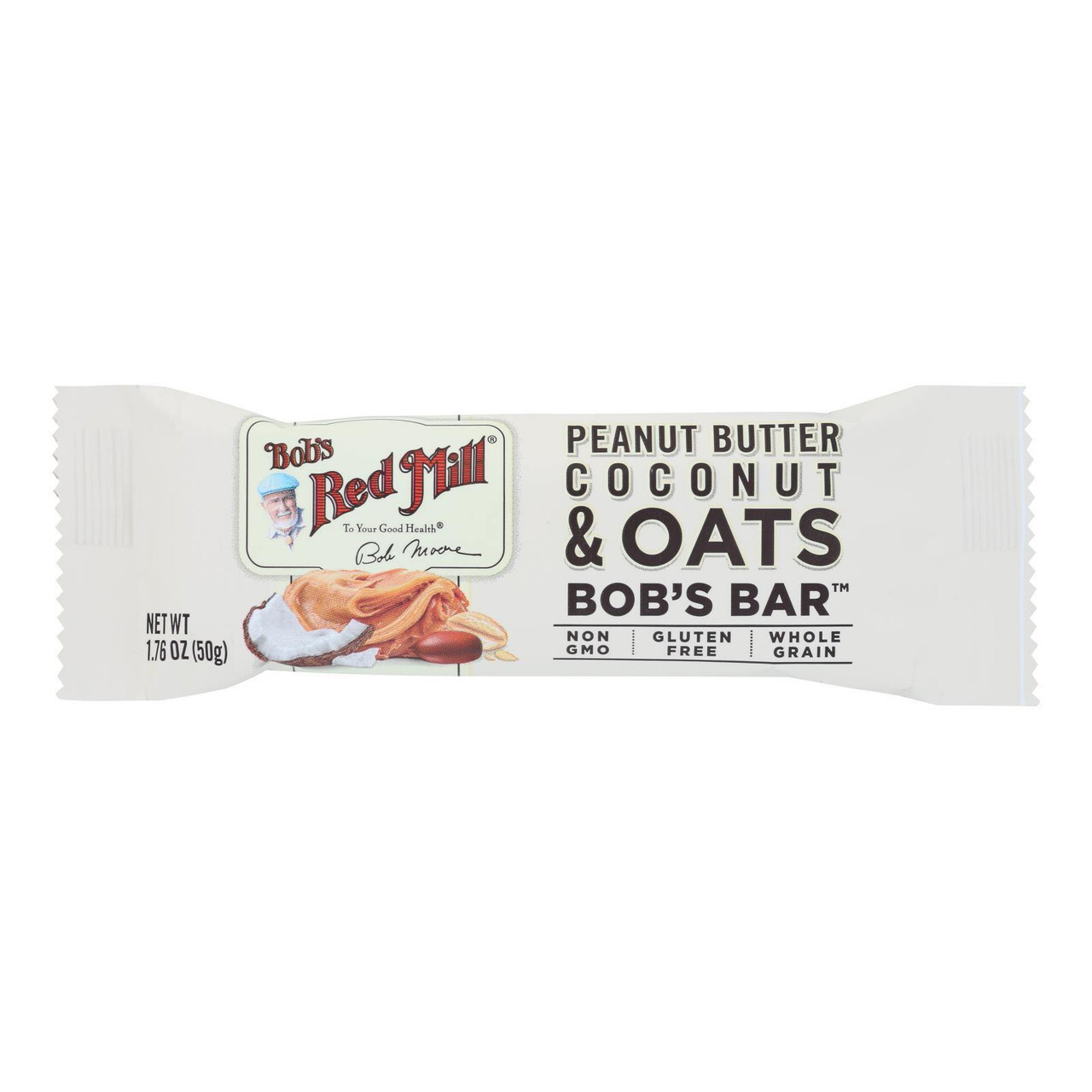 B-27596-12PK.jpg BOBS PNUTBT COCONUT OATS ( 12 X 1.76 OZ ) - Image 1