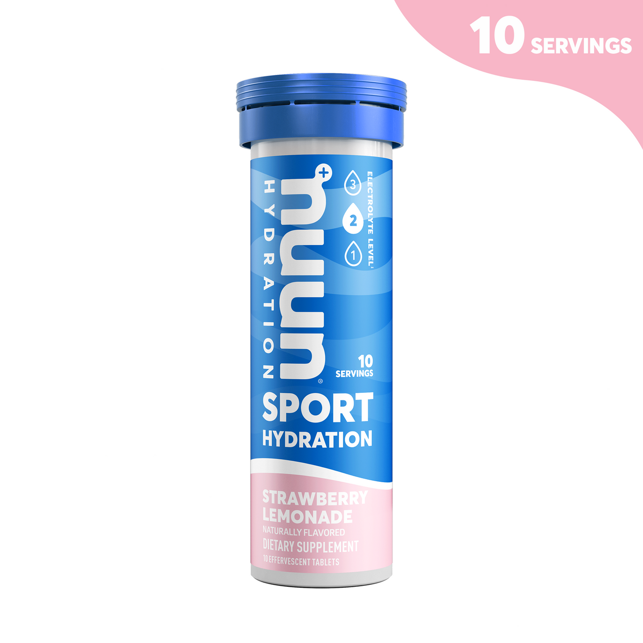 B-29303-8PK.png Nuun Active Hydration Active Tablets, Strawberry Lemon (8X10 Tab ) - Image 1
