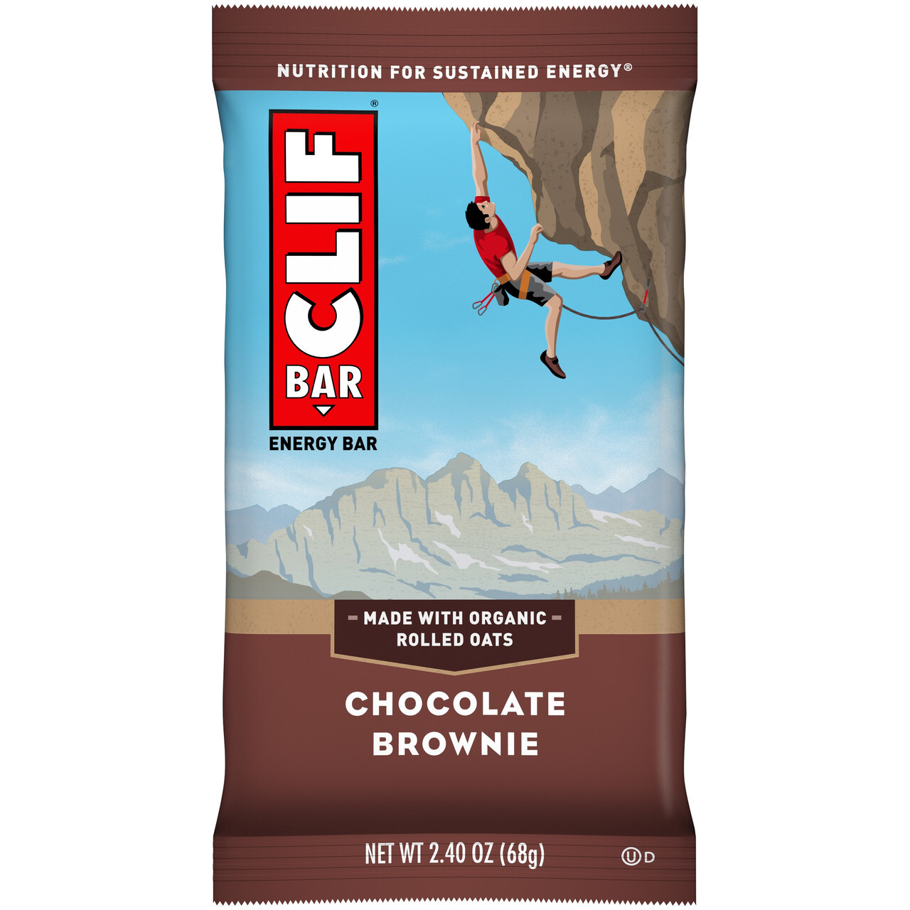B-30460-12PK.jpg Clif Bar Chocolate Brownie Clif Bar Bar (12x2.4 Oz) - Image 1