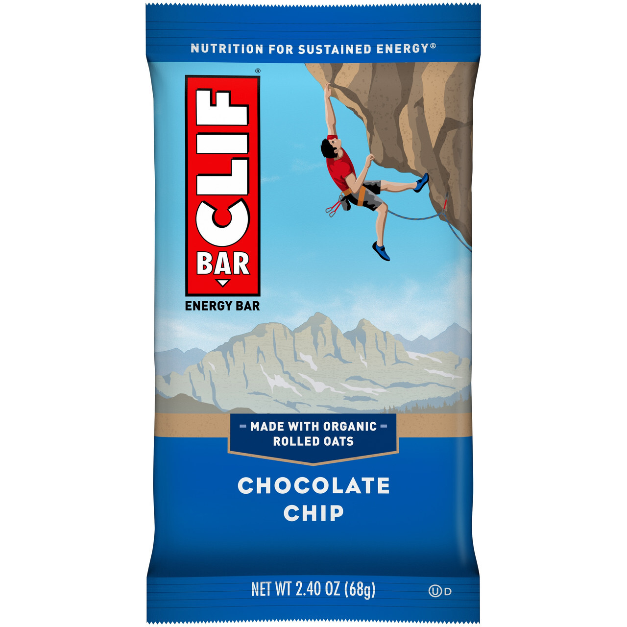 B-30475-12PK.jpg Clif Bar Chocolate Chip Clif Bar Bar (12x2.4 Oz) - Image 1