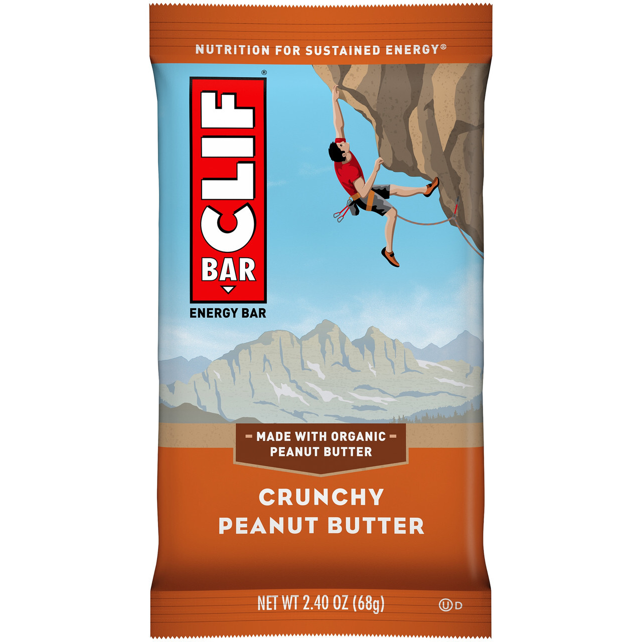 B-30479-12PK.jpg Clif Bar Crunch Peanut Butter Clif Bar Bar (12x2.4 Oz) - Image 1