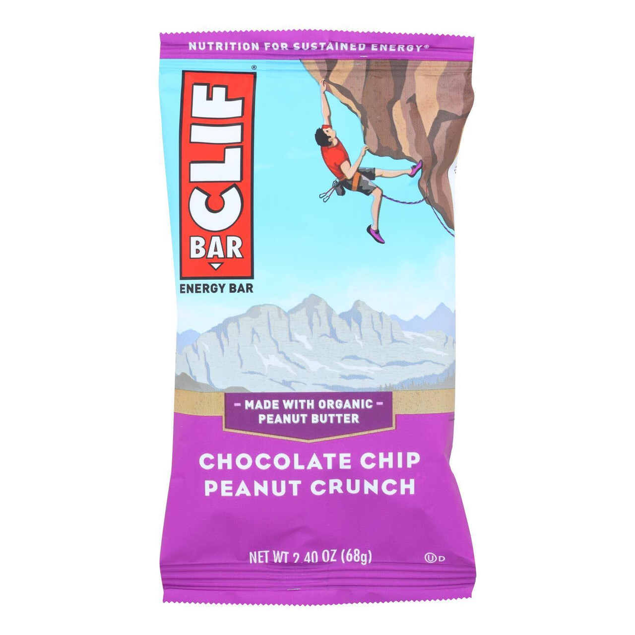 B-30489-12PK.jpg Clif Bar Choc Chip Peanut Crunch Clif Bar Bar (12x2.4 Oz) - Image 1