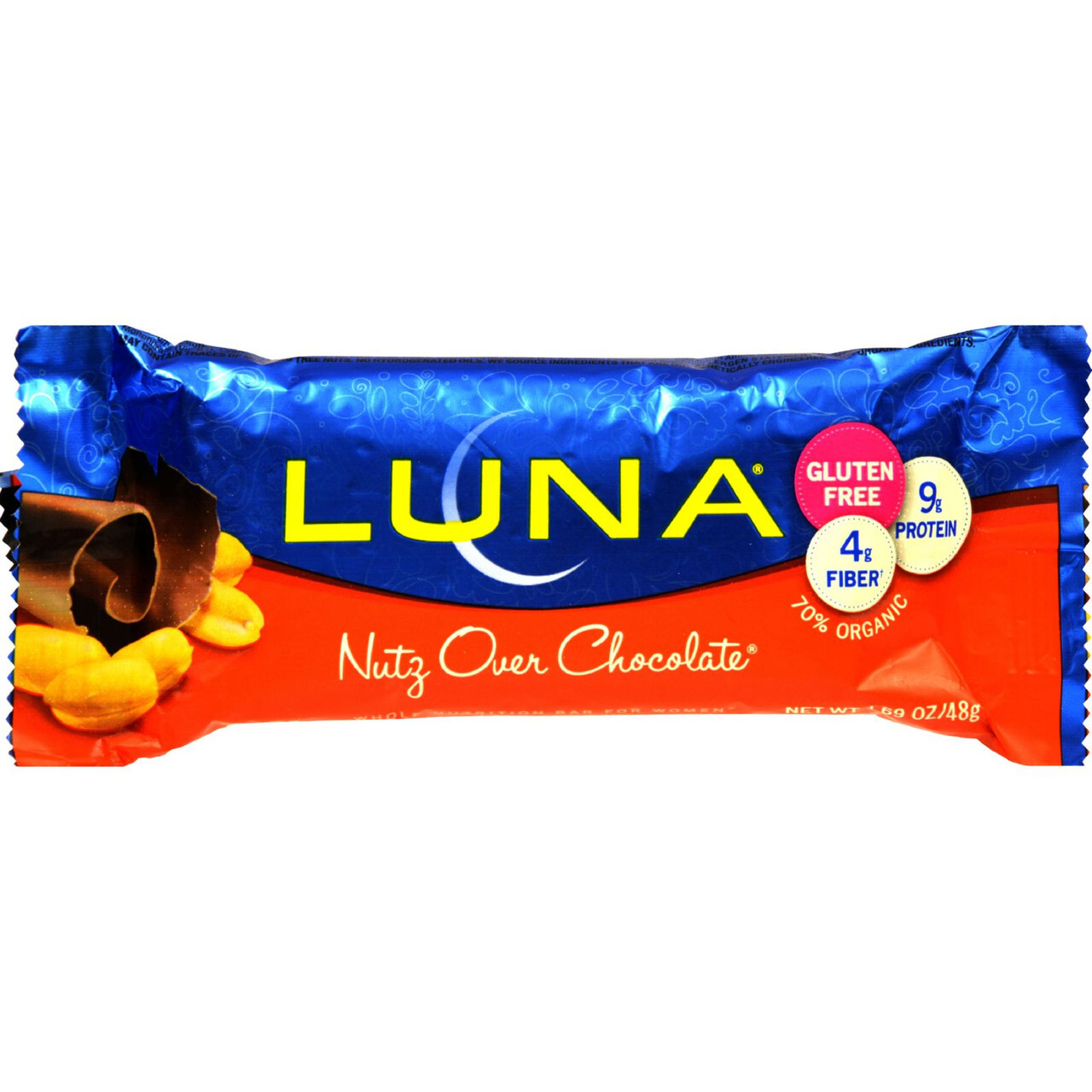 B-30806-15PK.jpg Clif Bar Nutz Over Chocolate Luna Bar (15x1.69 Oz) - Image 1