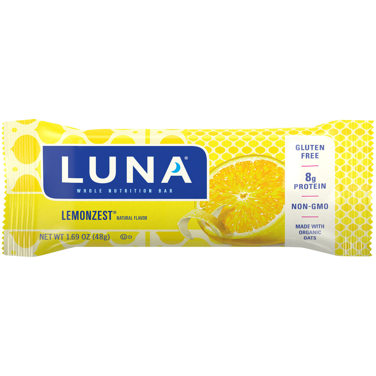 B-30808-15PK.jpg Clif Bar Lemon Zest Luna Bar (15x1.69 Oz) - Image 1