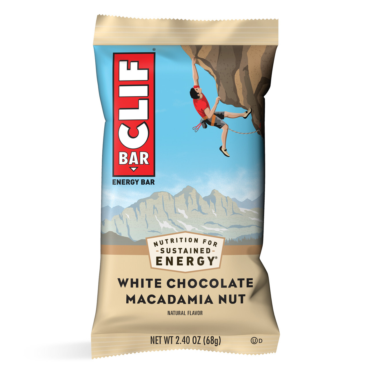 B-32444-12PK.jpg Clif Bar Org White Choc Macadamia Clif Bar Bar (12x2.4 Oz) - Image 1
