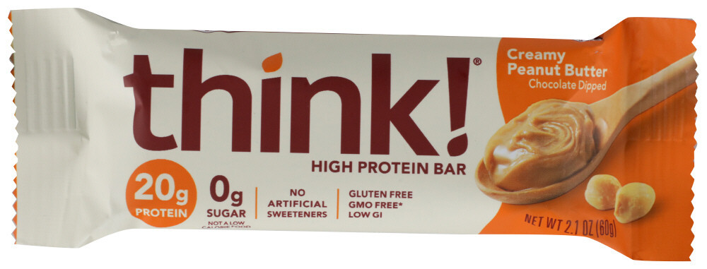 B-33664-10PK.jpg Think Baby Creamy Peanut Butter Thin Bar (10x2.1 Oz) - Image 1