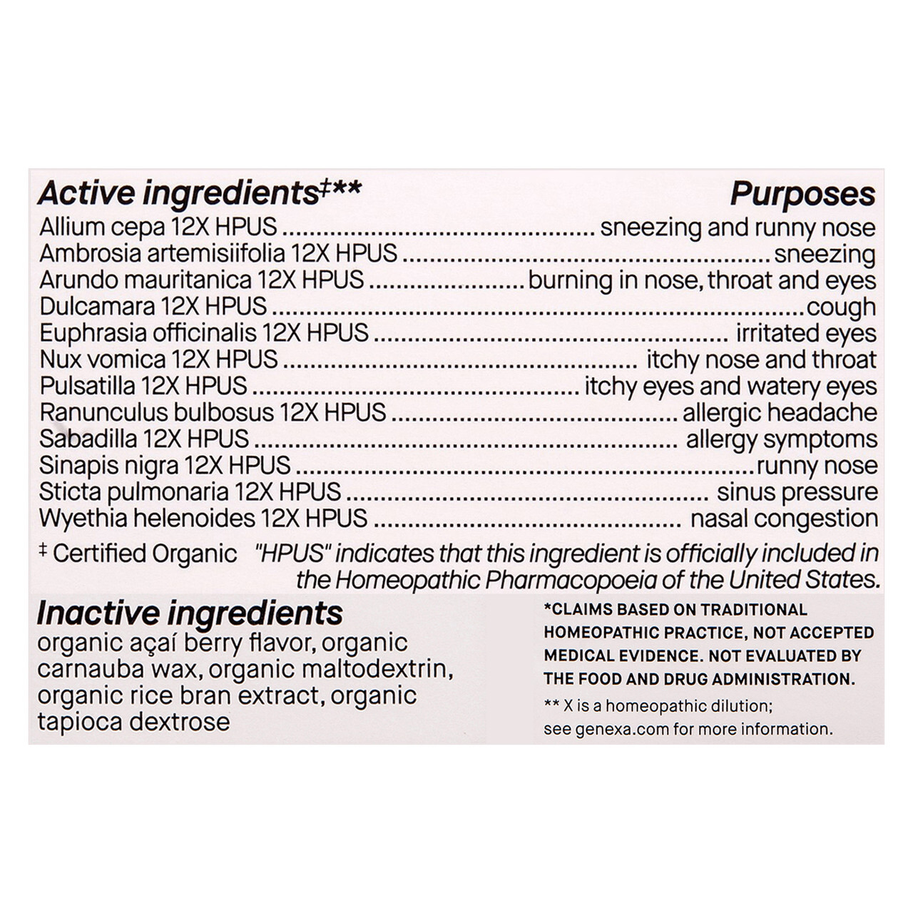B-50007-1PK.jpg OG2 GNX ALLERGY D ( 1 X 60 TAB ) - Image 1