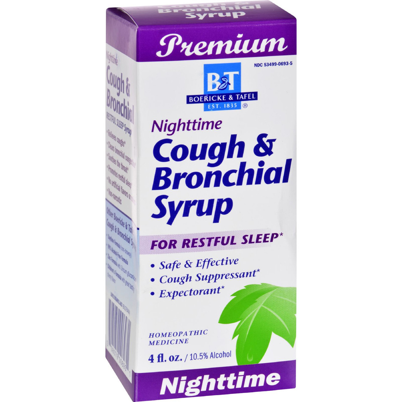 B-54695-1PK.jpg Boericke & Tafel Nighttime Cough & Bronchial Syrup (1x4 Oz) - Image 1