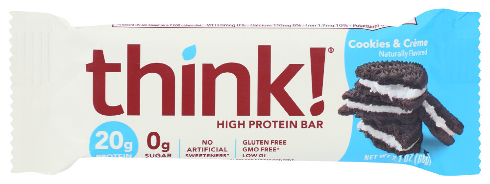 B-59194-10PK.jpg Think Thin Protein Bar Gluten Free Cookies And Cream (10x2.1Oz) - Image 1