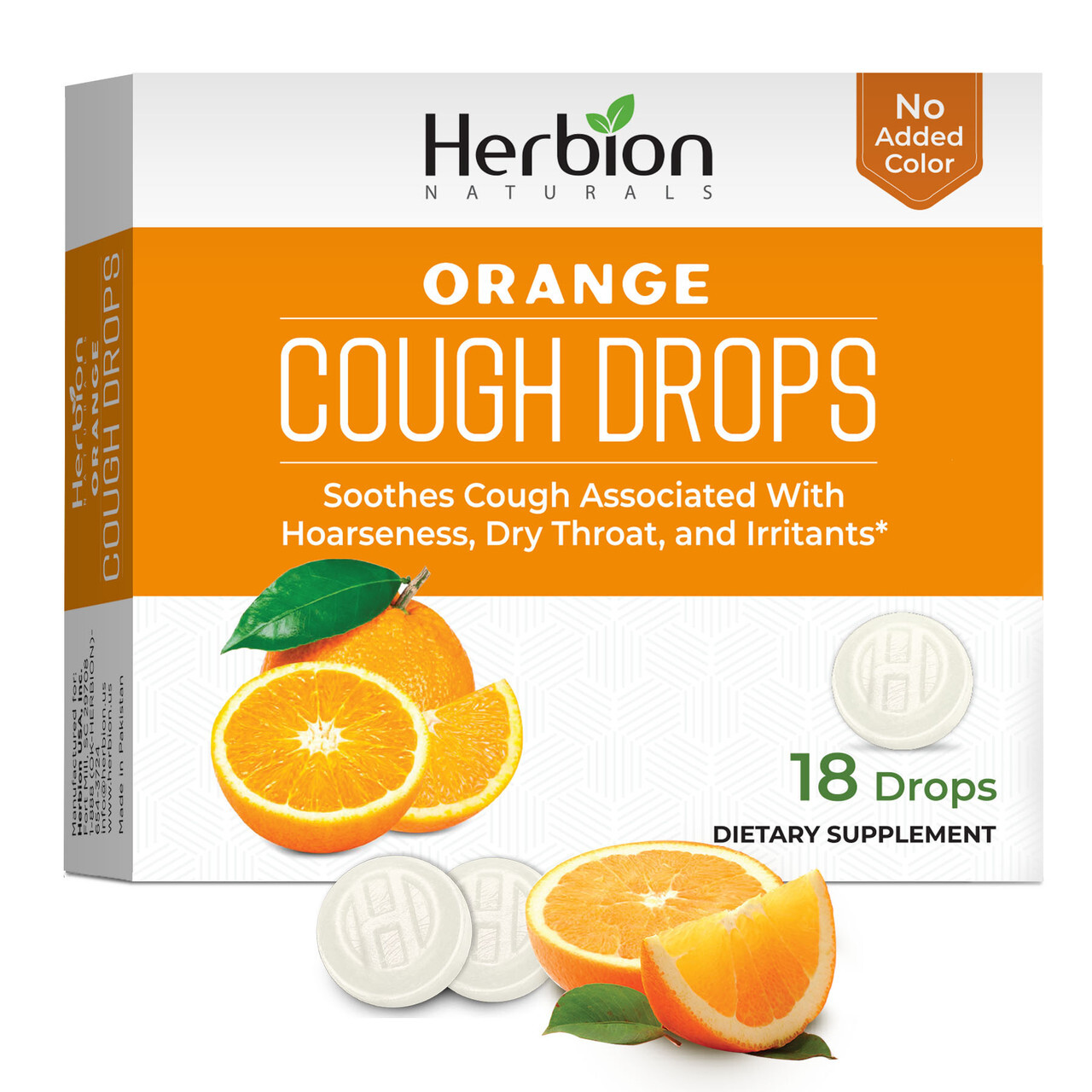 B-76516-1PK.jpg H.N COUGH DROPS ORANGE ( 1 X 18 CT ) - Image 1