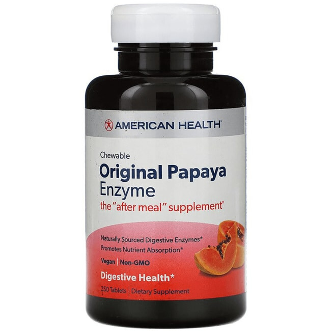 B-84922-1PK.jpg American Health Papaya Enzyme Original (1x250 TAB) - Image 1