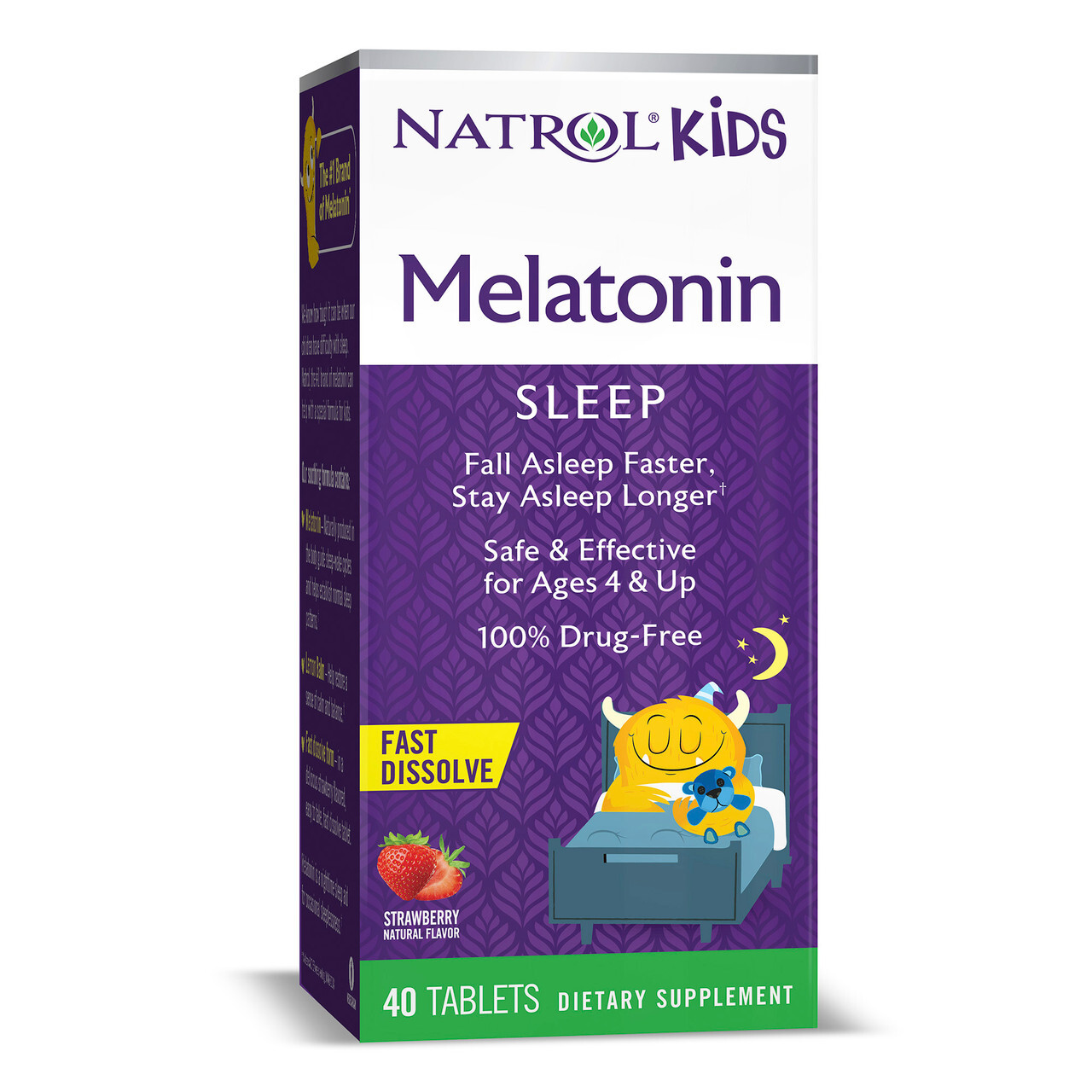 B-88844-1PK.jpg NTRL MELATONIN KID STRAW ( 1 X 40 TAB ) - Image 1