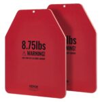 Weight Vest Plates, 8.75 LB Pairs, Premium Steel Weighted plates, Contoured Ergonomic Fit - WODs, Additional Weight for Weight Vests, for Strength Training, Running, Fitness, Heavy Workouts