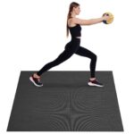 Exercise Mat, Non Slip High Density Premium Yoga Mat, Exercise Yoga Mat for Men & Women, Fitness & Exercise Mat with Bag & Carry Strap, for All Types of Home Yoga, Pilate & Floor Workout (6x4ft)