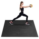 Exercise Mat, Non Slip High Density Premium Yoga Mat, Exercise Yoga Mat for Men & Women, Fitness & Exercise Mat with Bag & Carry Strap, for All Types of Home Yoga, Pilate & Floor Workout (7x5ft)