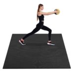 Exercise Mat, Non Slip High Density Premium Yoga Mat, Exercise Yoga Mat for Men & Women, Fitness & Exercise Mat with Bag & Carry Strap, for All Types of Home Yoga, Pilate & Floor Workout (8x5ft)