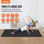 Exercise Mat, Non Slip High Density Premium Yoga Mat, Exercise Yoga Mat for Men Women, Fitness & Exercise Mat with Bag & Carry Strap, for All Types of Home Yoga, Pilate & Floor Workout (10x6ft) - Image 2