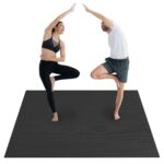 Exercise Mat, Non Slip High Density Premium Yoga Mat, Exercise Yoga Mat for Men & Women, Fitness & Exercise Mat with Bag & Carry Strap, for All Types of Home Yoga, Pilate & Floor Workout (8x6ft)
