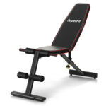Adjustable Weight Bench Strength Training Bench for Full Body Workout - Color: Black