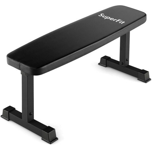 FH10065.jpg Flat Weight Bench 660 LBS Heavy Duty Strength Training Bench-Black - Image 1