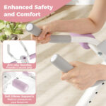 Adjustable Abdominal Trainer Ab Workout Machine Foldable Ab Cruncher-White - Color: White - Image 5