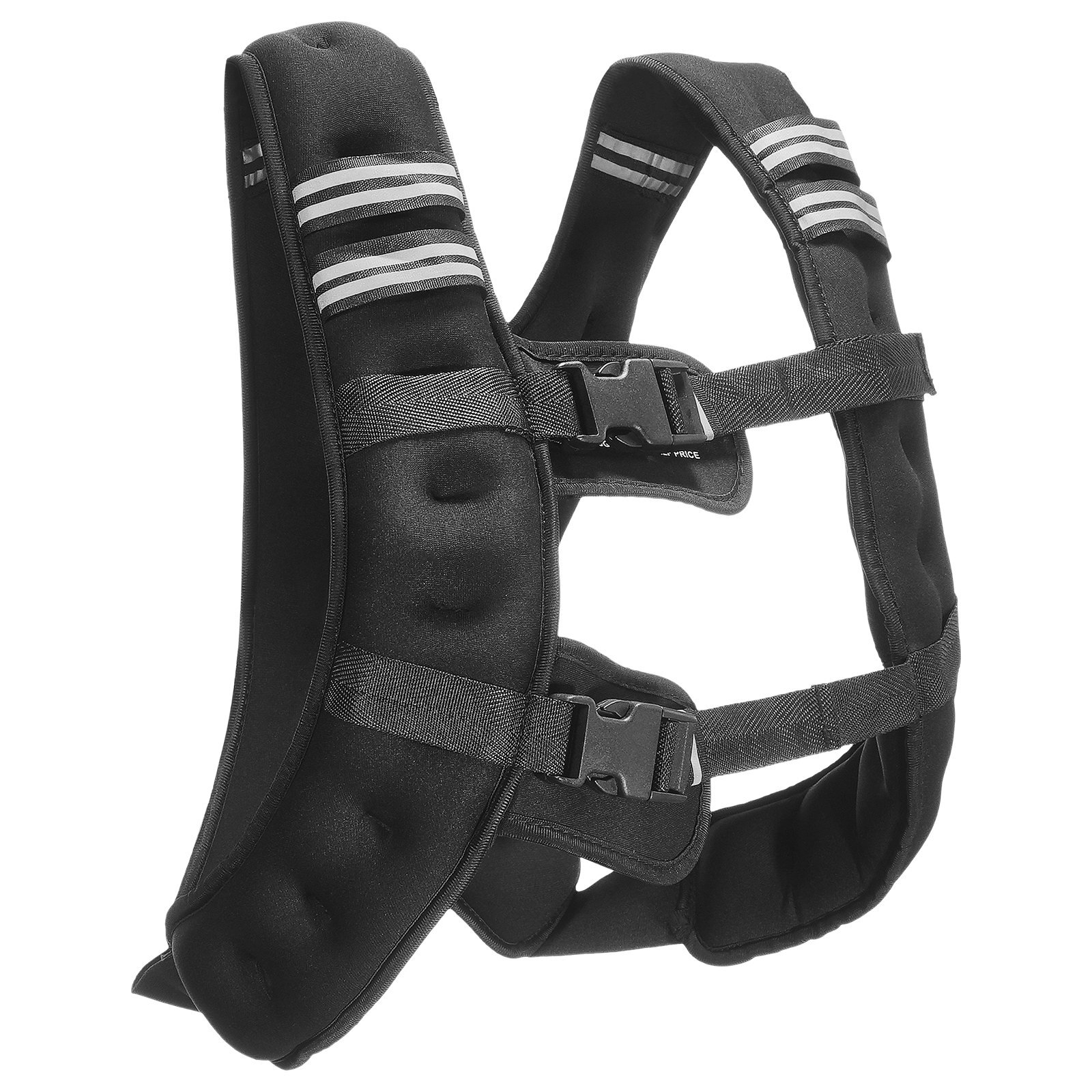 GDZLKXTS12LBB3PP4V0.jpg Weighted Vest, 12 lbs Weight Vest with Reflective Stripe, Adjustable Buckle Body Weight Vest for Men Women, Workout Equipment for Strength Training, Running, Jogging, Fitness, and Weight Loss - Image 1