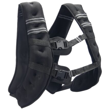 Weighted Vest, 30 lbs Weight Vest with Reflective Stripe, Adjustable Buckle Body Weight Vest for Men Women, Workout Equipment for Strength Training, Running, Jogging, Fitness, and Weight Loss