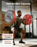 4FT Barbell Bar, Fits 2-Inch Weight Plates, Chrome Plated Barbell Bar with Knurled Grip for Strength Training, Weightlifting, Squat, Deadlift, Bench Press, Curl, Overhead Press, 500lbs Capacity