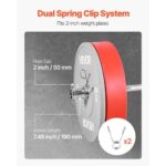 4FT Barbell Bar, Fits 2-Inch Weight Plates, Chrome Plated Barbell Bar with Knurled Grip for Strength Training, Weightlifting, Squat, Deadlift, Bench Press, Curl, Overhead Press, 500lbs Capacity - Image 4