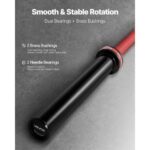 6FT Barbell Bar, Fits 2-Inch Weight Plates, Barbell Bar with Knurled Grip for Strength Training, Weightlifting, Squat, Deadlift, Bench Press, Curl, Overhead Press, 700lbs/317kg Capacity - Image 2