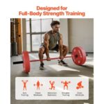 6FT Barbell Bar, Fits 2-Inch Weight Plates, Barbell Bar with Knurled Grip for Strength Training, Weightlifting, Squat, Deadlift, Bench Press, Curl, Overhead Press, 700lbs/317kg Capacity - Image 5