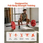 7FT Barbell Bar, Fits 2-Inch Weight Plates, Barbell Bar with Knurled Grip for Strength Training, Weightlifting, Squat, Deadlift, Bench Press, Curl, Overhead Press, 1000lbs/453kg Capacity - Image 5