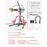 Home Gym Equipment, Leverage Gym with 2:1 Ratio LAT Low Row System, Strength Training Machine for Squats Deadlifts Bench Press Bicep Curls, Home Gym Machine, Adjustable Full Body Workout Station - Image 6