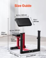 Weight Bench with Leg Extension, Strength Training Benches, Max load 440 LBS Home Gym Bench Fitness Equipment, Seated Arm Isolated Barbell Dumbbell Bicep Station, Workout Bench for Home Gym - Image 2