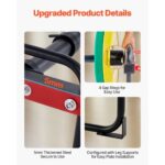 Trap Bar Hex Bar, 2-Inch Hex Barbell, 500 LBS Capacity Shrug Bars, Weightlifting and Strength Training Equipment, Home Gym for Squats, Deadlifts, Shoulder Presses, Red - Image 3