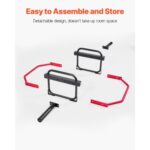 Trap Bar Hex Bar, 2-Inch Hex Barbell, 500 LBS Capacity Shrug Bars, Weightlifting and Strength Training Equipment, Home Gym for Squats, Deadlifts, Shoulder Presses, Red - Image 5