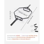 Trap Bar Hex Bar, 2-Inch Hex Barbell, 800 LBS Capacity Shrug Bars with Knurled Grips, Weightlifting and Strength Training Equipment, Home Gym for Squats, Deadlifts, Shoulder Presses, Black - Image 6