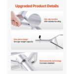 Trap Bar Hex Bar, 2-Inch Hex Barbell, 800 LBS Capacity Shrug Bars with Knurled Grips, Weightlifting and Strength Training Equipment, Home Gym for Squats, Deadlifts, Shoulder Presses, Silver - Image 4