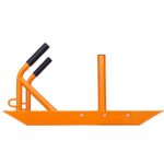 Weight Training Pull Sled, Fitness Strength Speed Training Sled with Handle, Steel Power Sled Workout Equipment for Athletic Exercise & Speed Improvement, Suitable for 1"&2" Weight Plate, Orange