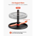 Weight Sled, Steel Power Sled, Fitness Strength Training Sleds for Athletic Exercise Speed Improvement, Workout Fitness Equipment with Harness, Compatible with 2 in Weight Plate, Orange & Black - Image 3